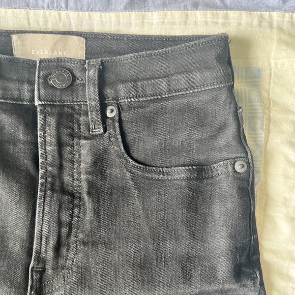 Everlane Womens Black High Rise Cotton Emo Punk Casual Skinny Jeans 26 Regular - Picture 12 of 12
